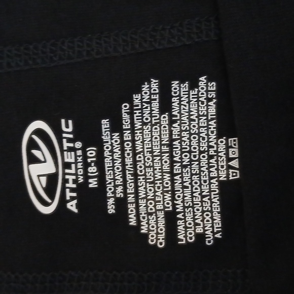 Athletic Works Black Workout Top - Picture 4 of 7